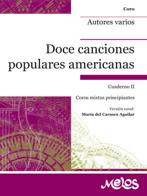 cover image of Doce Canciones populares americanas